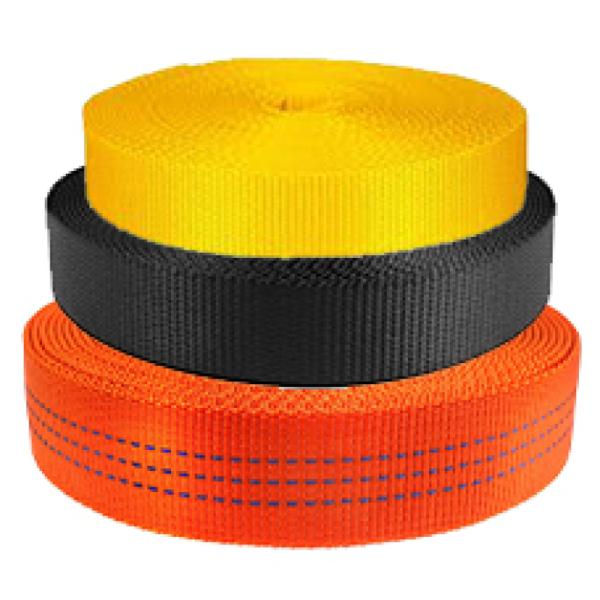 Webbing Polyester Winch 100mm 108 ( 50M roll) - Black (Black) - Product Image