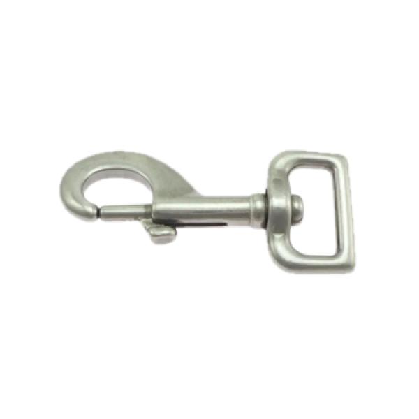 Snaphook 25mm x 85mm Heavy Square Eye Nickel - Product Image