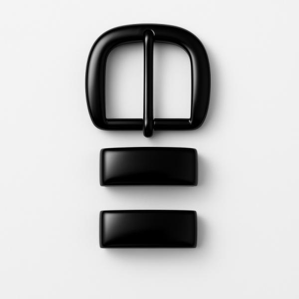 Buckle Set 38mm - Matt Black