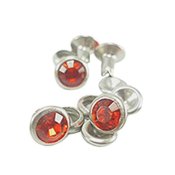 Synthetic Rivet Red 6mm (Pkt10) - Product Image