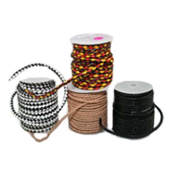 Cord 5mm Round Braided Leather (20m Roll)