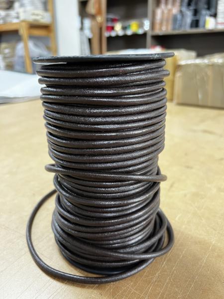 Leather Cord Round 5mm (50 Metre)