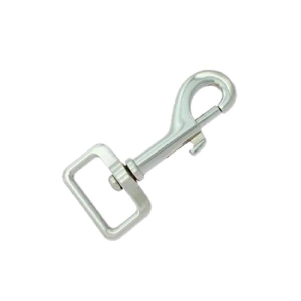 Snaphook 12mm x 65mm Square Eye Nickel