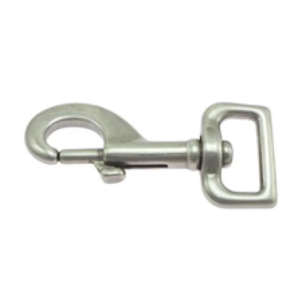 Snaphook 25mm x 80mm Square Eye Nickel