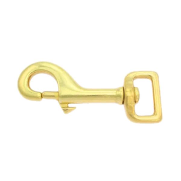 Snaphook 25mm x 80mm Square Eye Brass