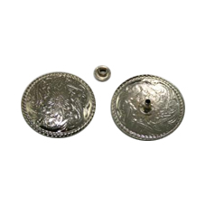 Concho Round 32mm Nickel