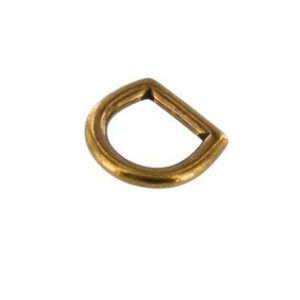 Bag Saddle Ring 14mm Antique Brass
