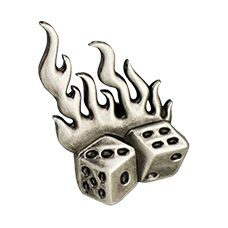 Concho Flaming Dice