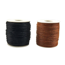Waxed Cotton Cord 1mm (100m Roll)