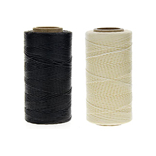 Thread 1mm 4 Cord Waxed Twisted Polyester (168M)